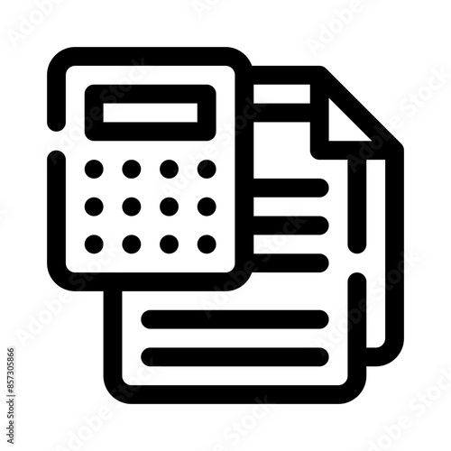 accounting line icon