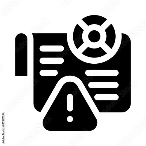Contingency glyph icon