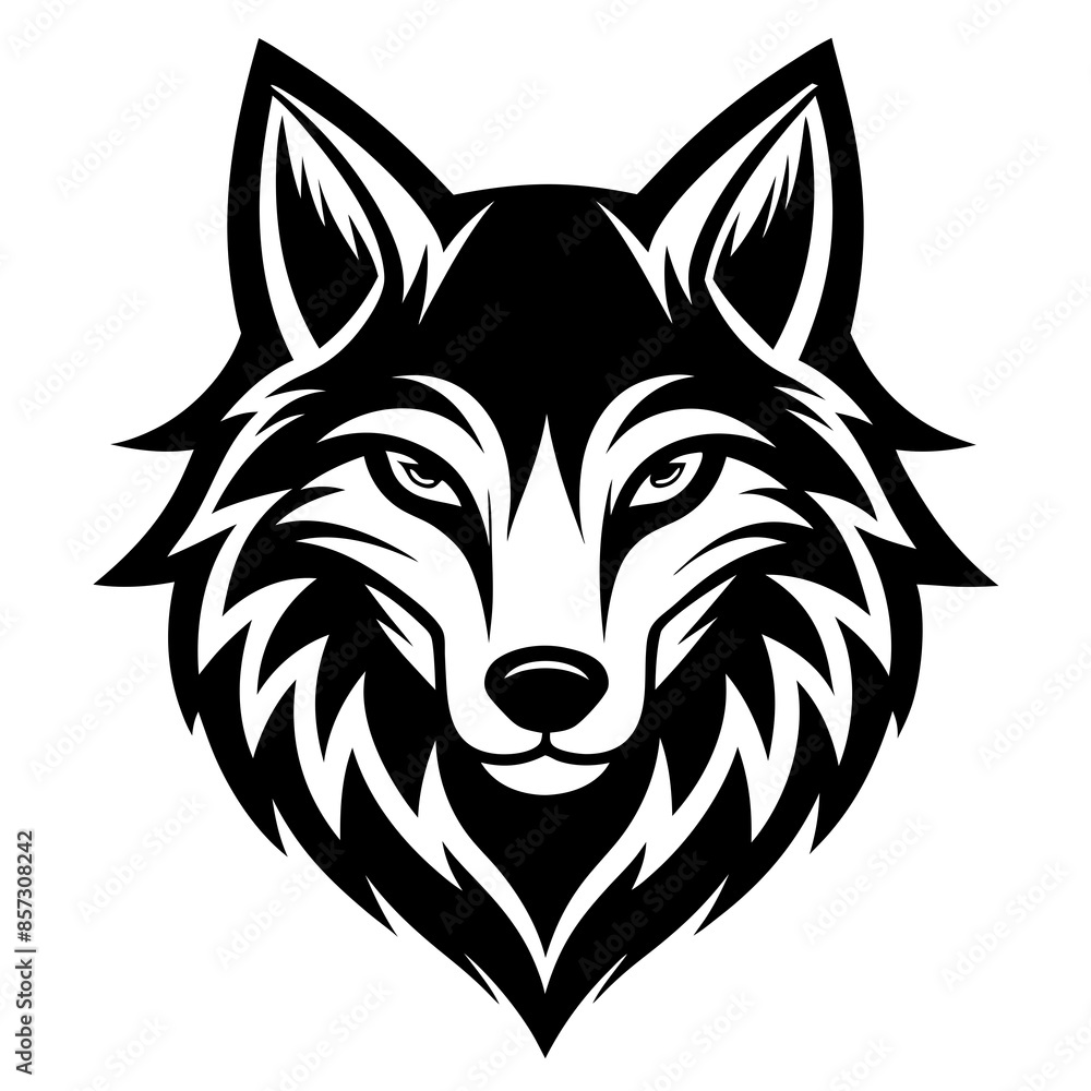 Fototapeta premium wolf logo design