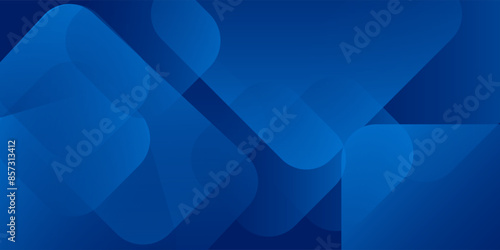 Abstract blue background with glowing geometric lines. Modern blue gradient square shape design. Futuristic technology concept. Suit for brochure, corporate, website, poster, banner, line blue