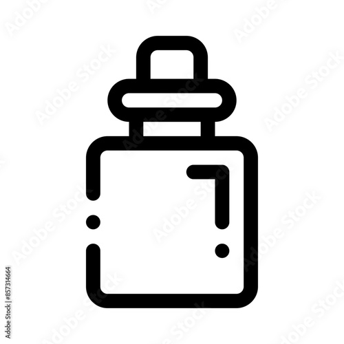 water bottle line icon