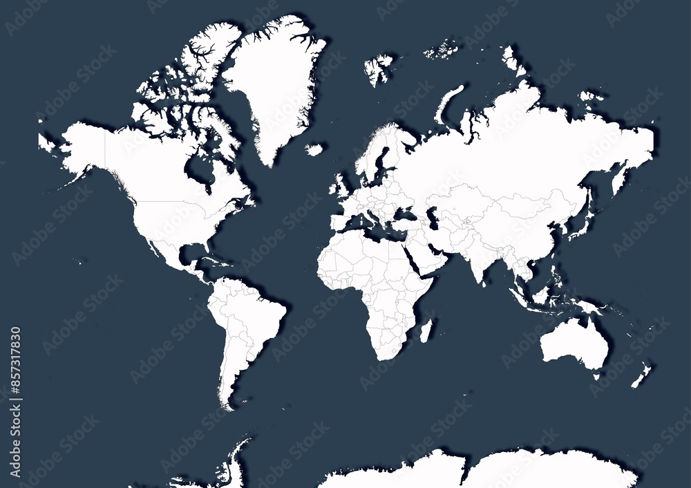 world map on black background world map on black background