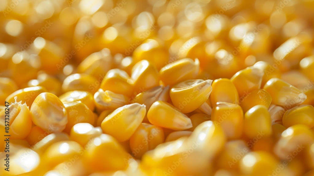 Close-up of fresh yellow corn kernels Close-up of fresh yellow corn kernels