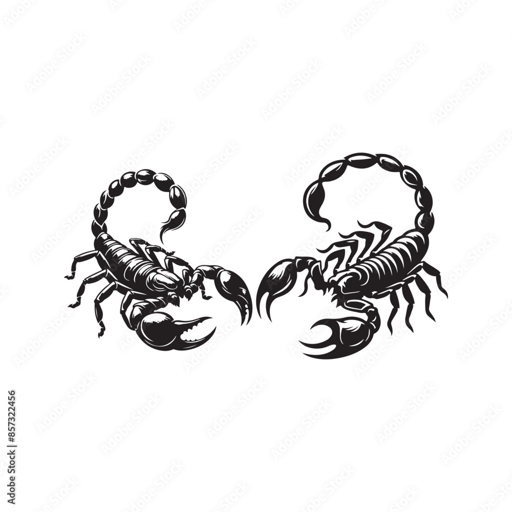 Black scorpion vector transparent background Black scorpion vector transparent background