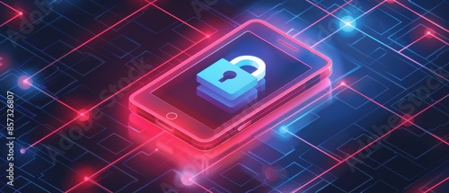 of a secure VPN connection on a digital device