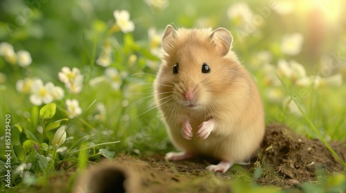 A Golden Hamsters Springtime Adventure
