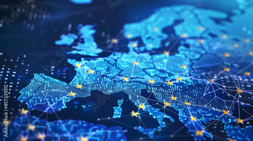 An image about the Digital Services Act in the new European Union