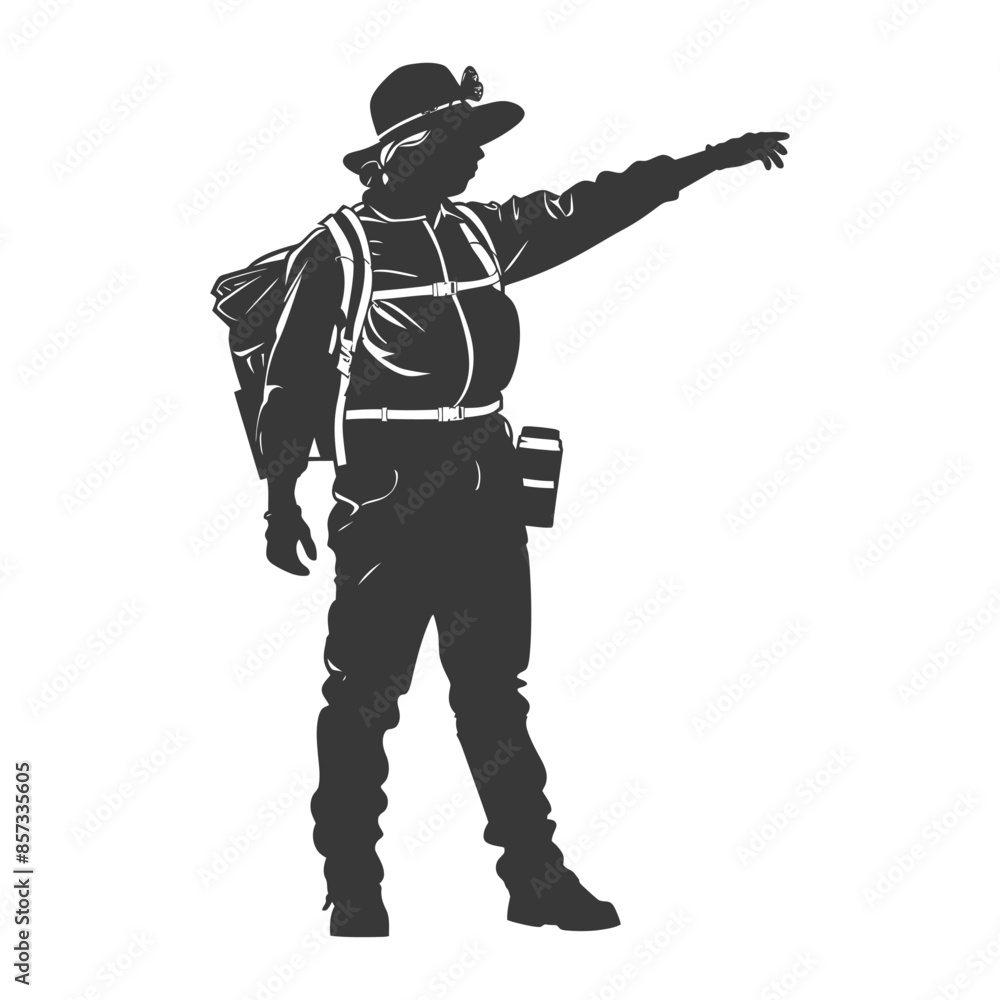 silhouette woman beekeeper in action black color only silhouette woman beekeeper in action black color only