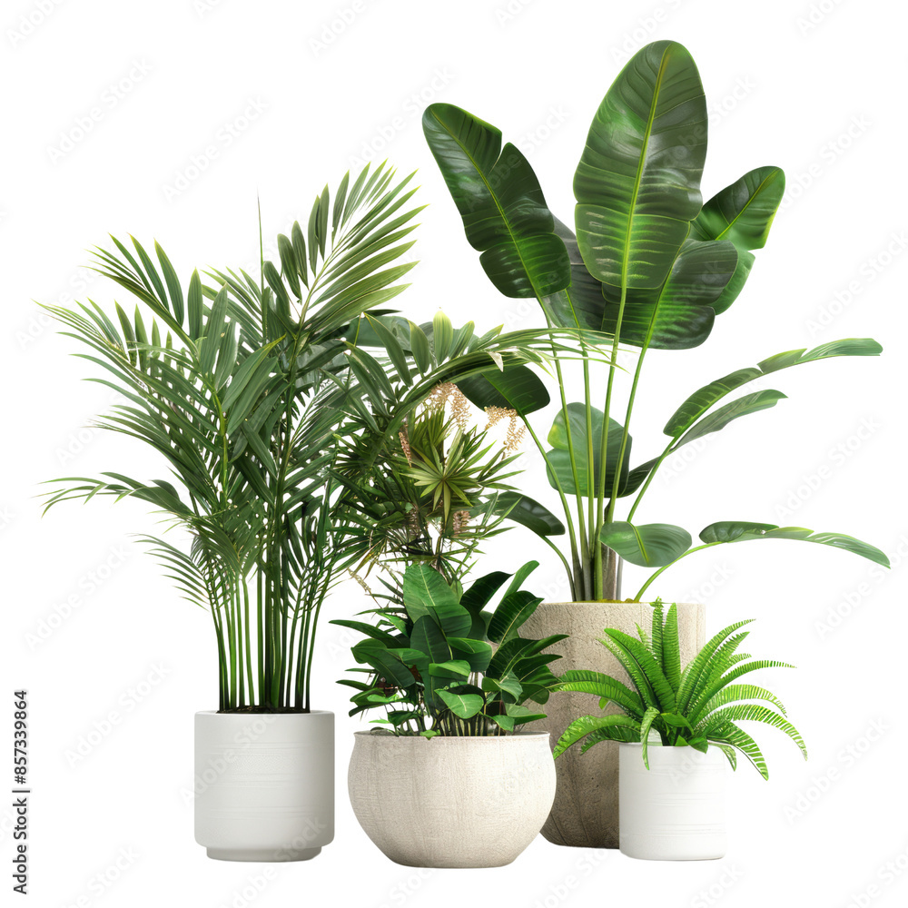 Plant in a pot with leaves and branches, isolated houseplant in a decorative setting, depicting growth and nature Plant in a pot with leaves and branches, isolated houseplant in a decorative setting, depicting growth and nature