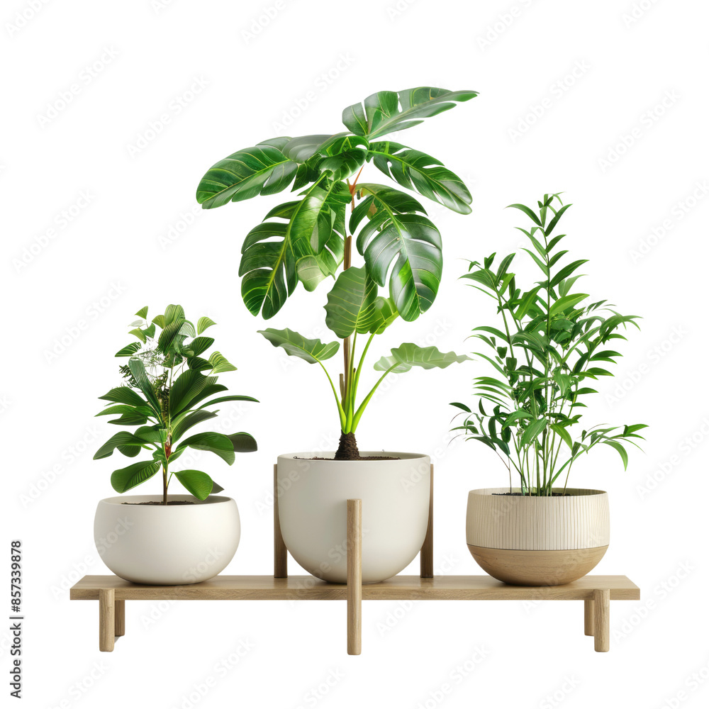Image of a plant in a flowerpot against a white background Image of a plant in a flowerpot against a white background