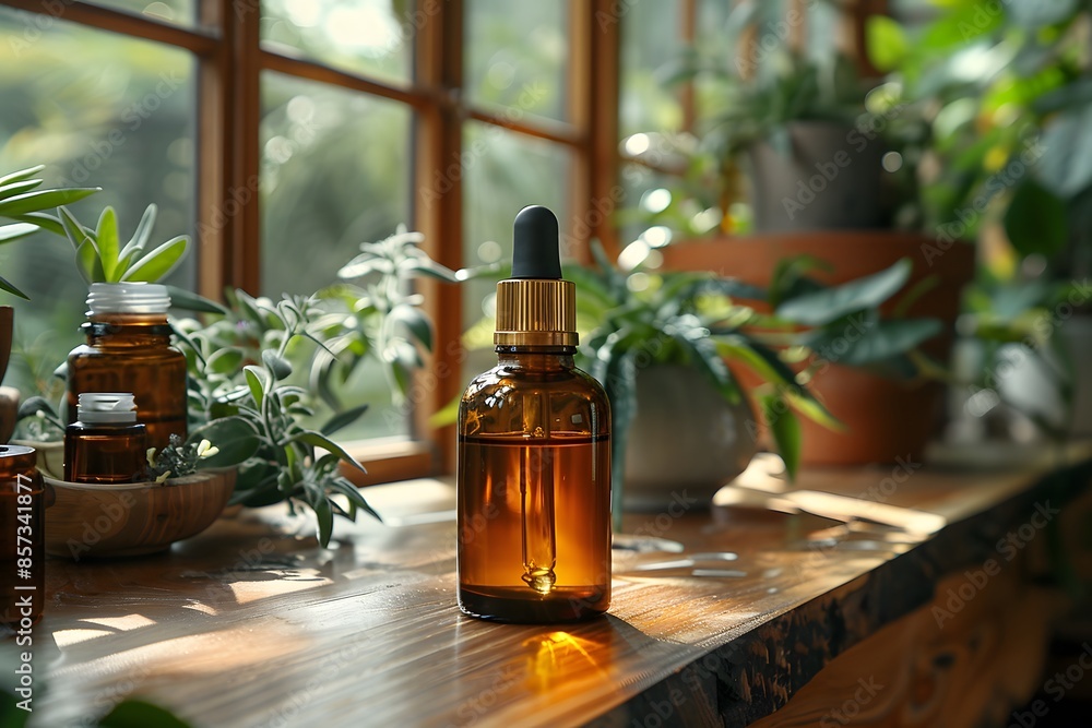 Natural Aromatherapy and Essential Oils for Relaxation in Botanical Setting - Design for Wellness Campaigns, Posters, and Social Media Natural Aromatherapy and Essential Oils for Relaxation in Botanical Setting - Design for Wellness Campaigns, Posters, and Social Media