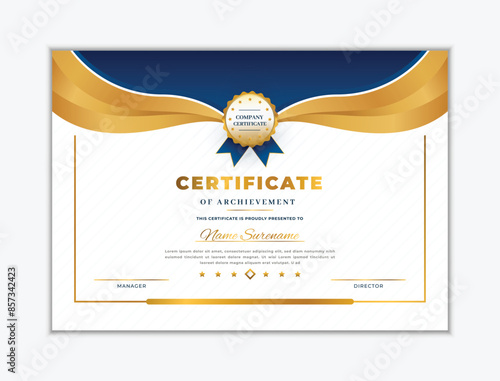 Modern Certificate template