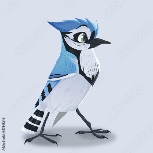 Illustration of Cyanocitta cristata