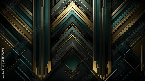 art deco abstract background with lines