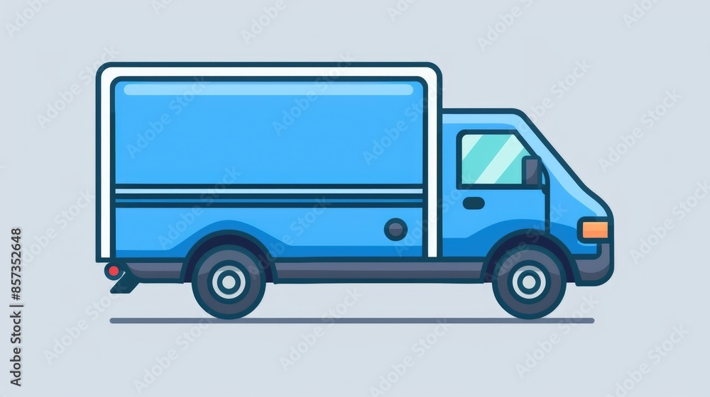 Delivery Truck Graphic. Modern Delivery Concept for Business and Distribution Delivery Truck Graphic. Modern Delivery Concept for Business and Distribution
