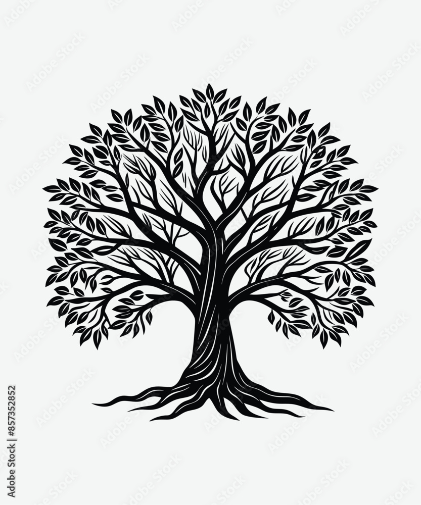 Obraz premium A silhouette Ghost tree