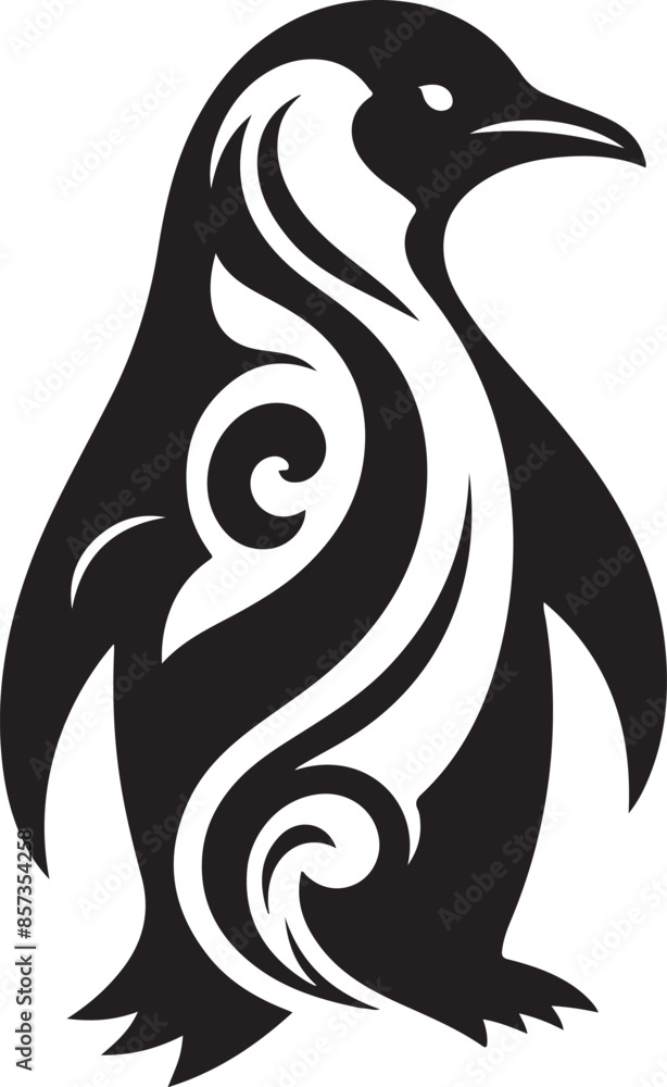 Penguin silhouette vector illustration.eps Penguin silhouette vector illustration.eps