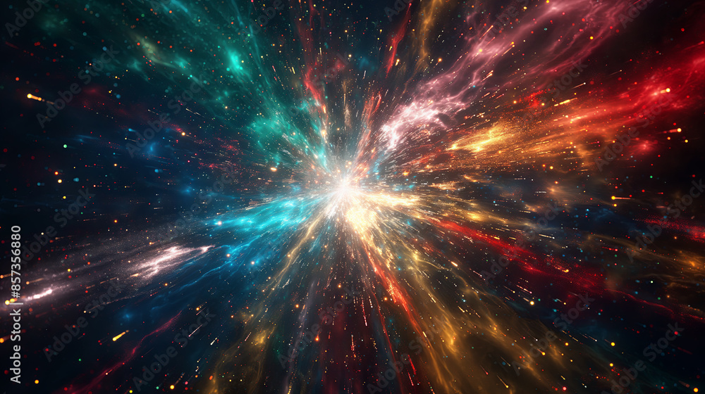 Naklejka premium Spectacular Fireworks