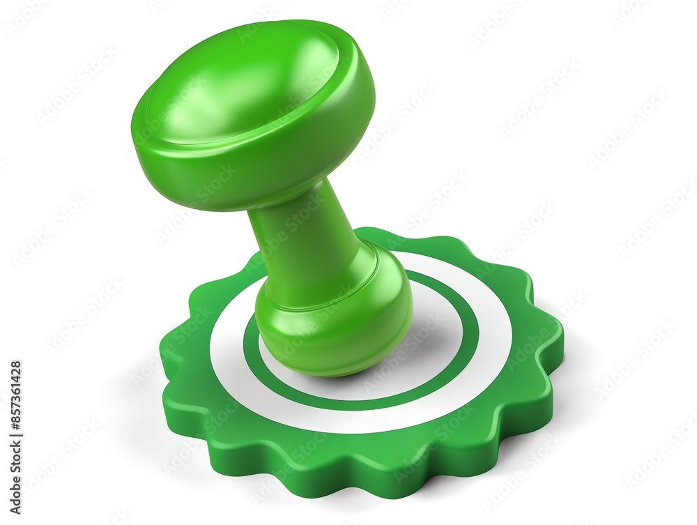 Green STAMP icon with fine detail, isolated, Stamp, Approval and document certification Green STAMP icon with fine detail, isolated, Stamp, Approval and document certification