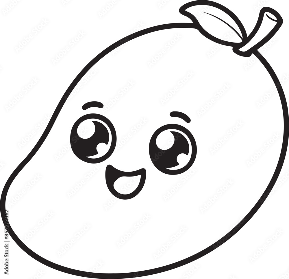 Mango and worm Mango and worm