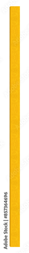 Vertical medium length iron beam painted with yellow paint - on isolated transparent background. Vertical medium length iron beam painted with yellow paint - on isolated transparent background.