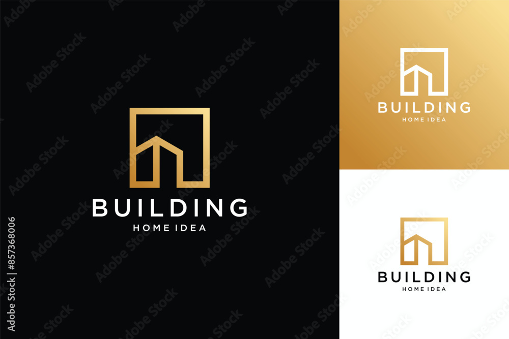 Abstract square logo design Abstract square logo design
