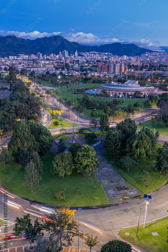 Noche en Bogotá.