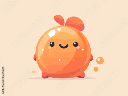 Cute cartoon character. Vector illustration in flat style.