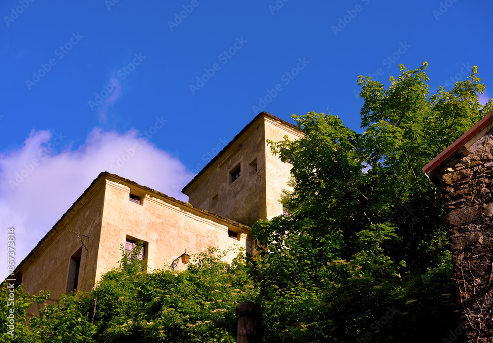 the castle of Senarega XIII XV century Valbrevenna Genoa Italy