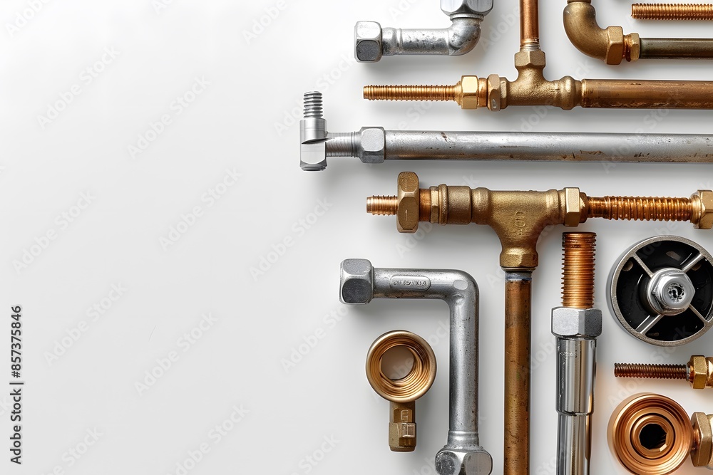 Assorted plumbing pipes and fittings Assorted plumbing pipes and fittings