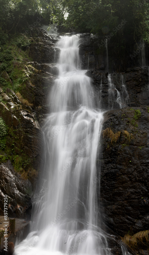Beautiful water falls with Milkey effect of beauty waters at Valanjanganam water falls, kerla Beautiful water falls with Milkey effect of beauty waters at Valanjanganam water falls, kerla