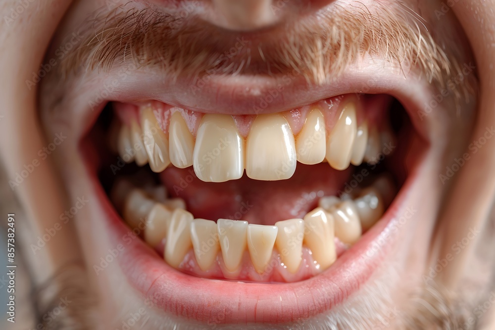 Man with gaps in teeth Man with gaps in teeth