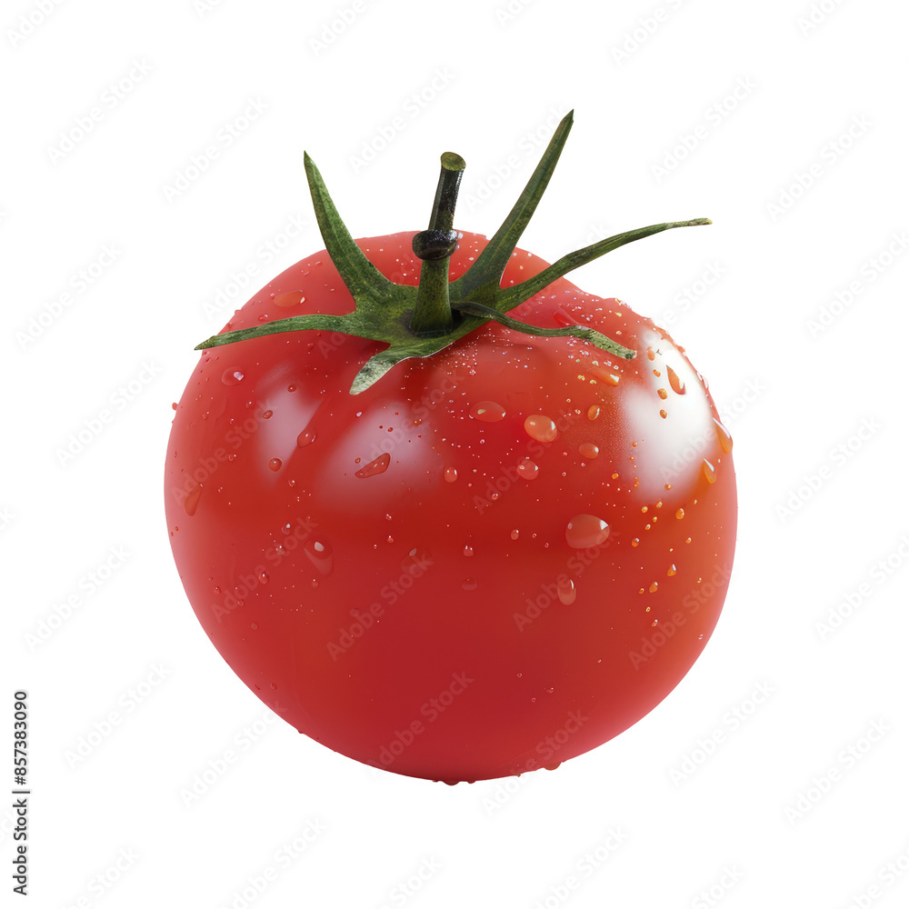 Isolated fresh tomato with clipping path and full depth of field. Stock ...