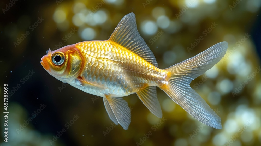 Obraz premium Fish in an aquarium close-up