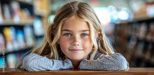 Color portrait of a smiling child