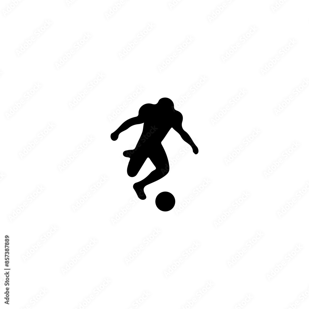 Set of Soccer Players Silhouettes vector Set of Soccer Players Silhouettes vector
