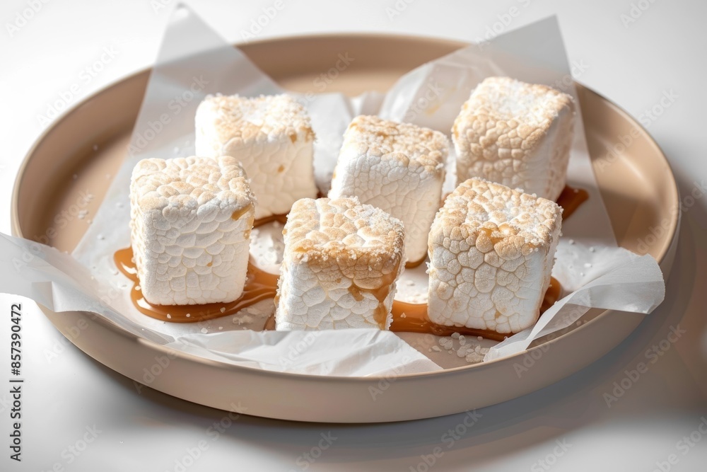 Gourmet Caramel-Dipped Marshmallows with a Crunch Gourmet Caramel-Dipped Marshmallows with a Crunch
