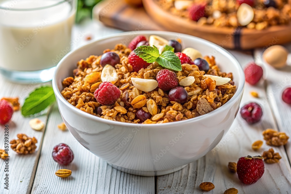 Muesli with berries and nuts Muesli with berries and nuts