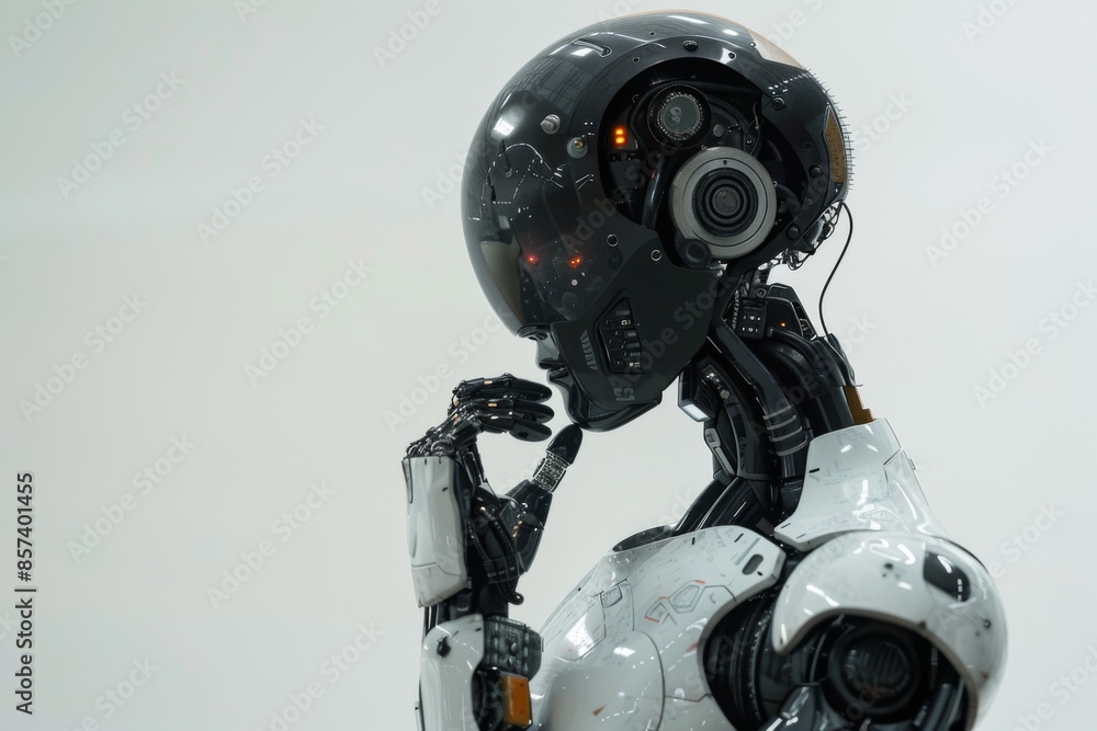 Futuristic Thinking Robot Futuristic Thinking Robot