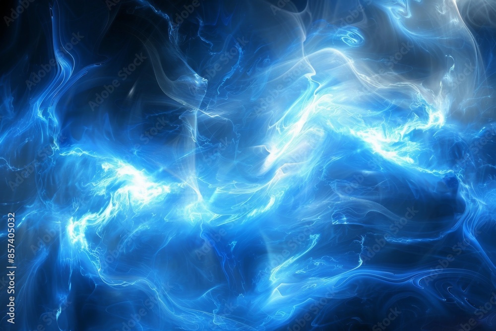 Obraz premium Abstract Electric Blue Energy Background