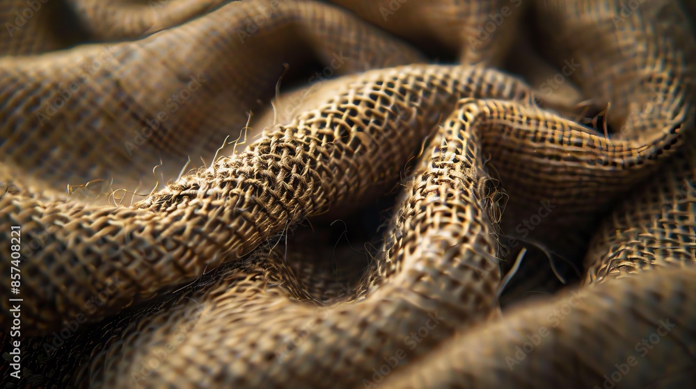 A close-up of a burlap sack of burlap A close-up of a burlap sack of burlap