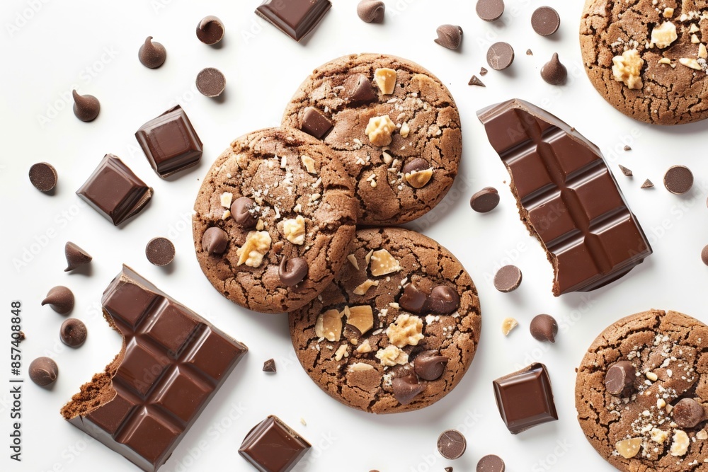 Chocolate Chip Cookies and Chocolate Chocolate Chip Cookies and Chocolate