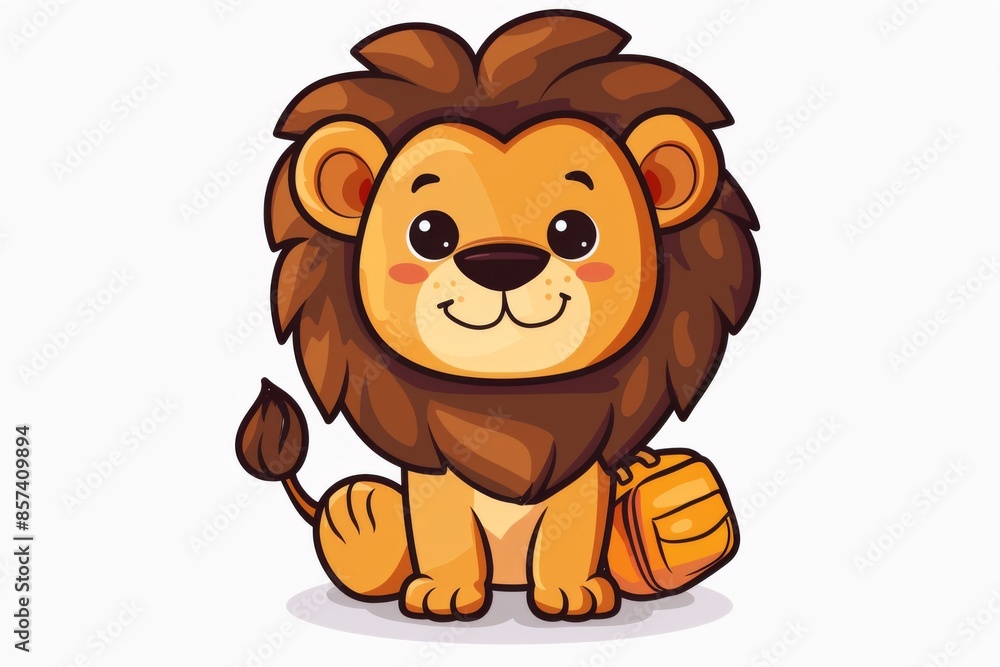 Cartoon Lion Illustration for Kids Cartoon Lion Illustration for Kids
