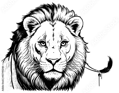 The Majestic Wild: Lion Drawings and Illustrations