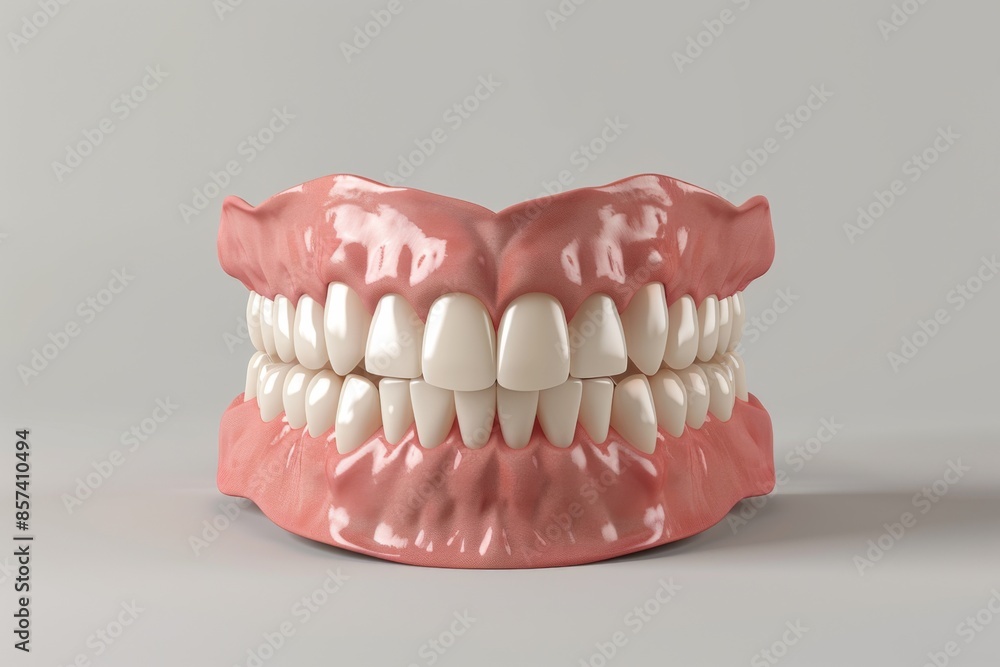 Obraz premium Artificial Dentures Close-Up
