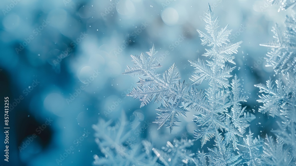 A tight shot of snowflakes adhering to a window pane, backdrop softly blurred with nearby lights A tight shot of snowflakes adhering to a window pane, backdrop softly blurred with nearby lights