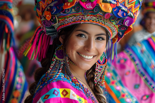 Joyful Travel Vlogger Experiencing Vibrant Cultural Festival