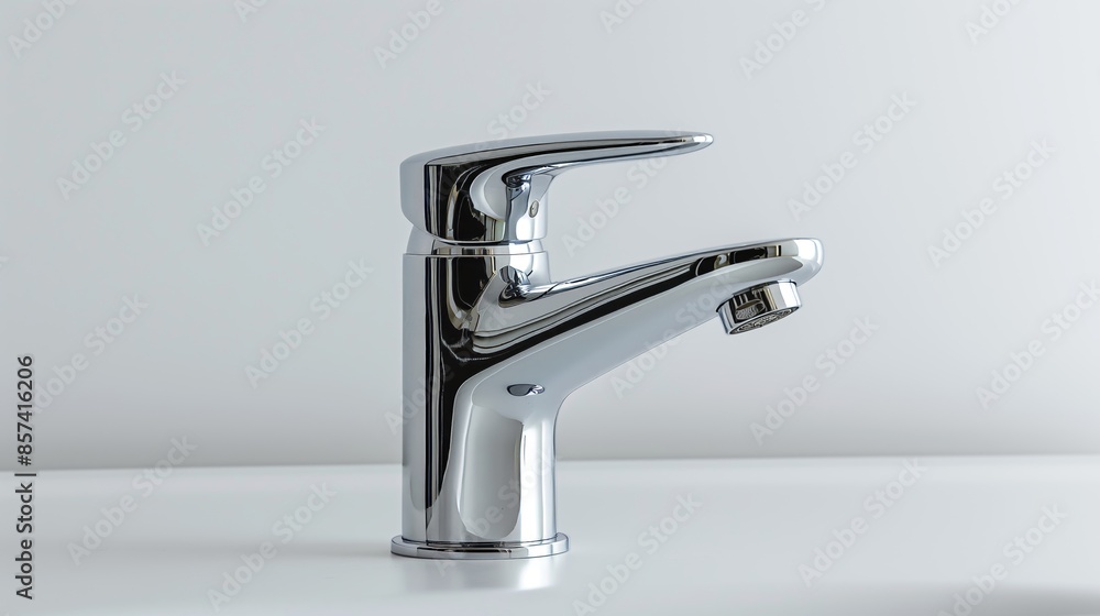 A sleek chrome faucet gleams under a bright light, showcasing modern design and functionality. A sleek chrome faucet gleams under a bright light, showcasing modern design and functionality.