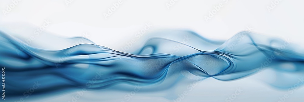 A close-up photograph showcasing a vibrant blue abstract wave pattern against a soft white background A close-up photograph showcasing a vibrant blue abstract wave pattern against a soft white background