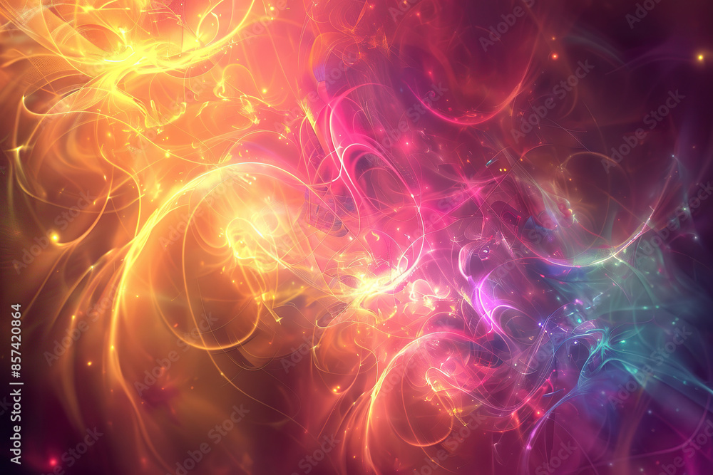 Obraz premium A colorful background with many small circles